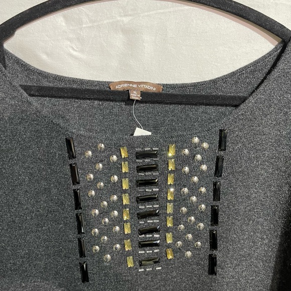 Adrienne Vittadini sweater black womens size X-Large - Picture 2 of 11